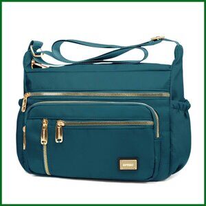 Trendy Crossbody Shoulder Bag Waterproof Multi-Pocket Messenger Purse Casual